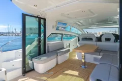 Beneteau 50 cockpit opening to the salon