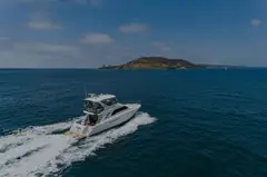 Sea Ray 56 underway on San Diego Bay