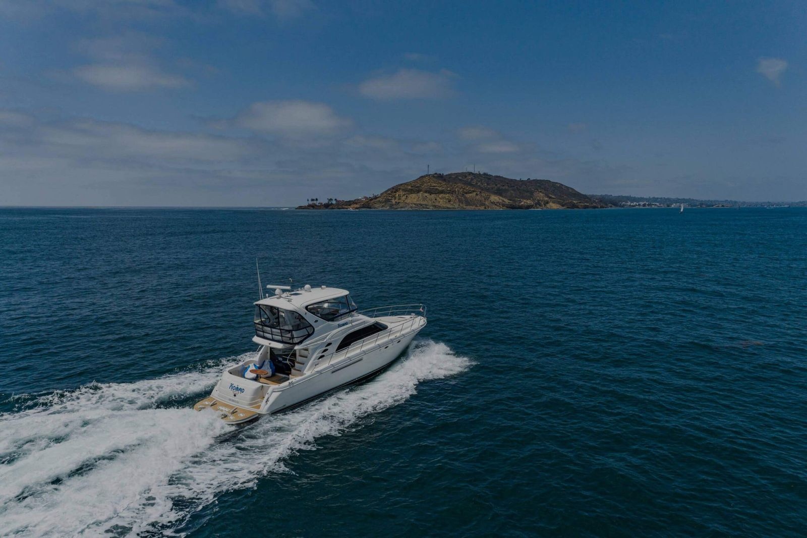 Sea Ray 56 underway on San Diego Bay